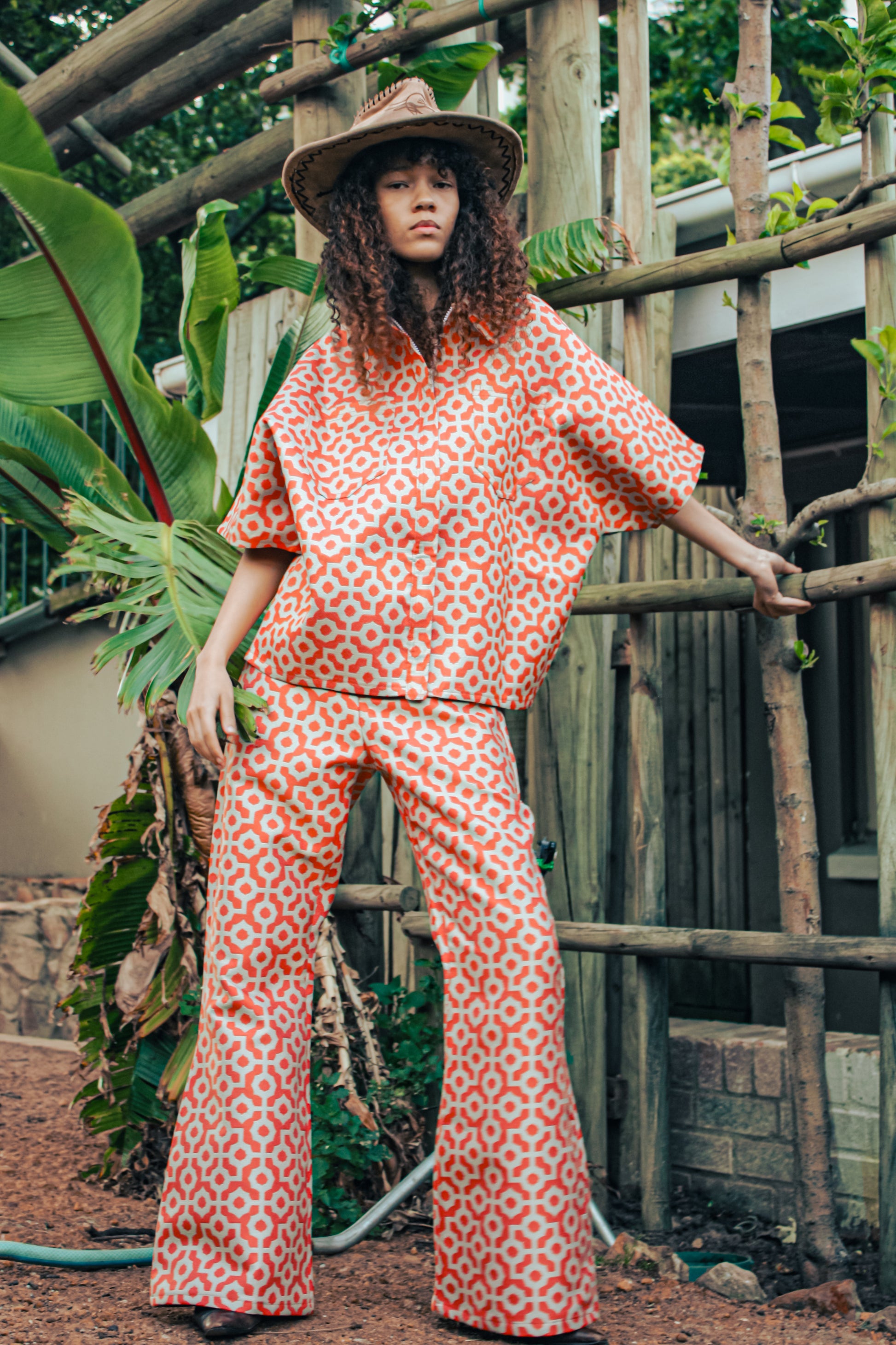 overberg flare pant and shacket